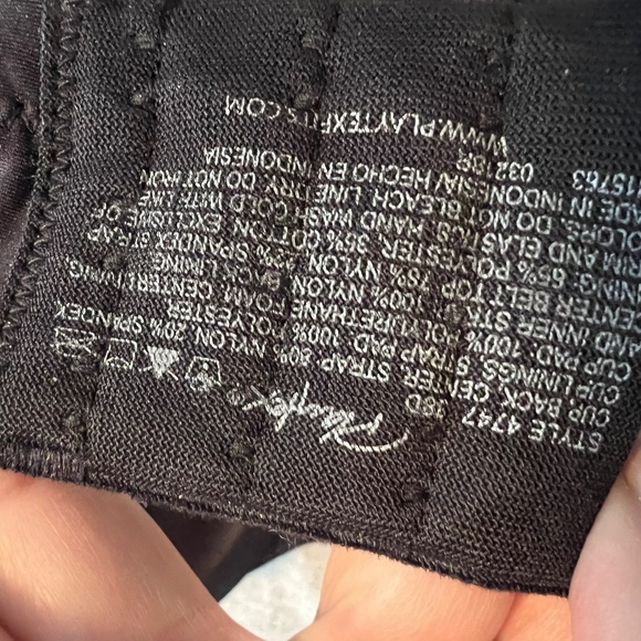 Playtex Secrets Wire-Free Bra - 38D - Pink Stripes - Picture 4 of 5